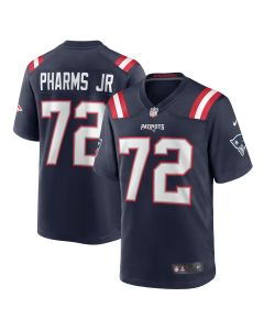Men’s New England Patriots Jeremiah Pharms Jr. Navy Game Player Jersey