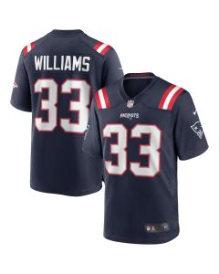 Men’s New England Patriots Joejuan Williams Navy Game Jersey