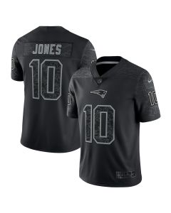 Men’s New England Patriots Mac Jones Black RFLCTV Limited Jersey
