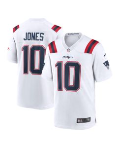 Men’s New England Patriots Mac Jones White Player Game Jersey