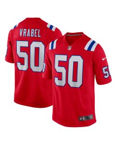 Men’s New England Patriots Mike Vrabel Red Retired Player Alternate Game Jersey