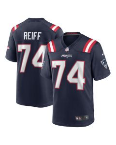 Men’s New England Patriots Riley Reiff Navy Game Jersey
