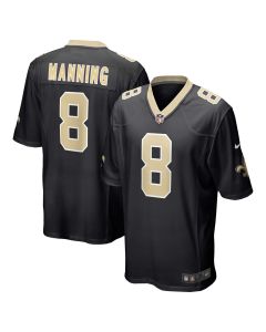 Men’s New Orleans Saints Archie Manning Black Retired Player Game Jersey