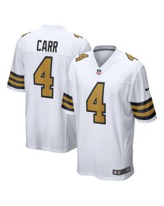 Men’s New Orleans Saints Derek Carr White Alternate Game Jersey