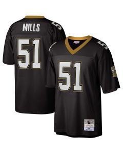 Men’s New Orleans Saints Sam Mills Mitchell & Ness Black Legacy Jersey