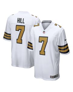 Men’s New Orleans Saints Taysom Hill White Alternate Game Jersey