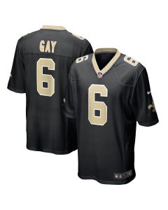 Men’s New Orleans Saints Willie Gay Black Game Jersey