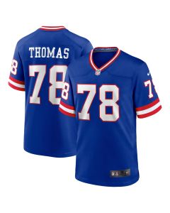 Men’s New York Giants Andrew Thomas Royal Classic Player Game Jersey