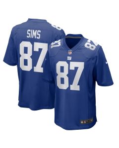 Men’s New York Giants Cam Sims Royal Game Jersey