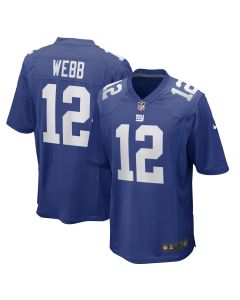 Men’s New York Giants Davis Webb Royal Game Player Jersey