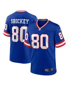 Men’s New York Giants Jeremy Shockey Royal Classic Retired Player Game Jersey