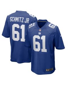 Men’s New York Giants John Michael Schmitz Jr. Royal Team Game Jersey