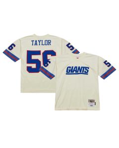 Men’s New York Giants Lawrence Taylor Mitchell & Ness Cream Chainstitch Legacy Jersey