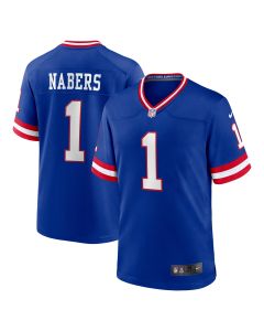 Men’s New York Giants Malik Nabers Royal 2nd Alternate Game Jersey