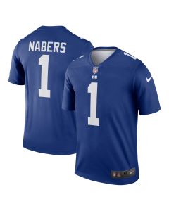 Men’s New York Giants Malik Nabers Royal Team Legend Player Performance Top