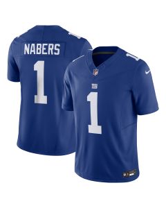 Men’s New York Giants Malik Nabers Royal Vapor F.U.S.E. Limited Jersey