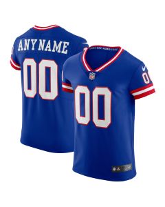 Men’s New York Giants Royal Classic Vapor Elite Custom Jersey