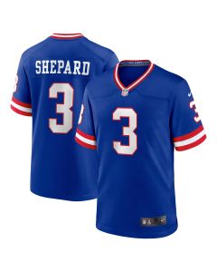 Men’s New York Giants Sterling Shepard Royal Classic Player Game Jersey