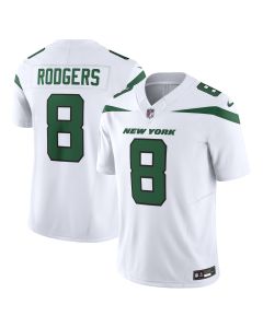 Men’s New York Jets Aaron Rodgers Spotlight White Vapor F.U.S.E. Limited Jersey