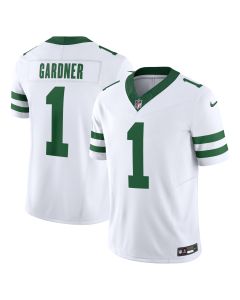 Men’s New York Jets Ahmad Sauce Gardner Legacy White Vapor F.U.S.E. Limited Jersey