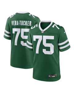 Men’s New York Jets Alijah Vera-Tucker Legacy Green Team Game Jersey