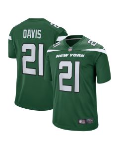 Men’s New York Jets Ashtyn Davis Gotham Green Game Player Jersey
