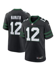 Men’s New York Jets Joe Namath Legacy Black Alternate Retired Player Game Jersey