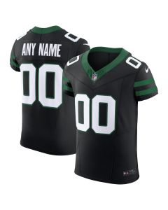 Men’s New York Jets Legacy Black Alternate Vapor F.U.S.E. Elite Custom Jersey