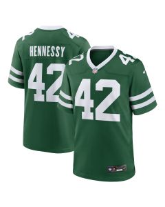Men’s New York Jets Thomas Hennessy Legacy Green Team Game Jersey