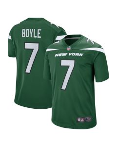 Men’s New York Jets Tim Boyle Gotham Green Game Jersey