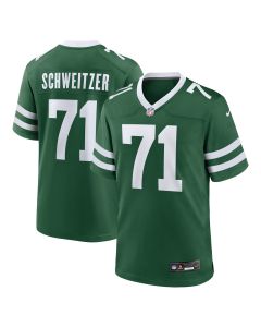 Men’s New York Jets Wes Schweitzer Legacy Green Team Game Jersey