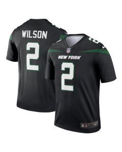 Men’s New York Jets Zach Wilson Black Alternate Legend Player Performance Top