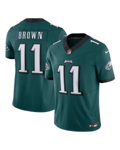 Men’s Philadelphia Eagles A.J. Brown Green Vapor F.U.S.E. Limited Jersey