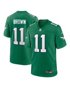 Men’s Philadelphia Eagles A.J. Brown Kelly Green Alternate Game Player Jersey