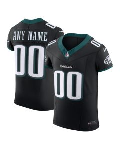 Men’s Philadelphia Eagles Black Alternate Vapor F.U.S.E. Elite Custom Jersey
