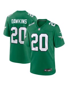 Men’s Philadelphia Eagles Brian Dawkins Kelly Green Alternate Retired Player Game Jersey