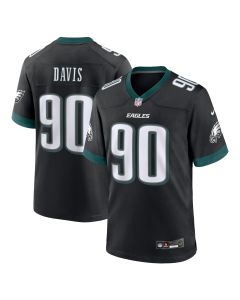 Men’s Philadelphia Eagles Davis Black Alternate Game Jersey