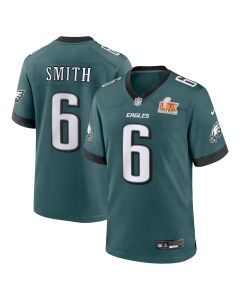 Men’s Philadelphia Eagles DeVonta Smith Midnight Green Super Bowl LIX Game Player Jersey