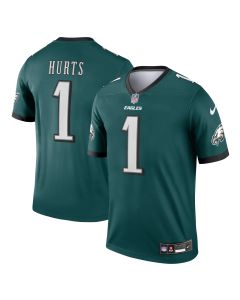 Men’s Philadelphia Eagles Jalen Hurts Green Team Legend Player Performance Top