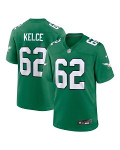 Men’s Philadelphia Eagles Jason Kelce Kelly Green Alternate Game Player Jersey