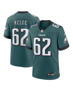 Men’s Philadelphia Eagles Jason Kelce Midnight Green Team Game Jersey