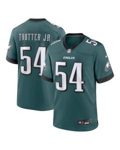 Men’s Philadelphia Eagles Jeremiah Trotter Jr. Green Game Jersey