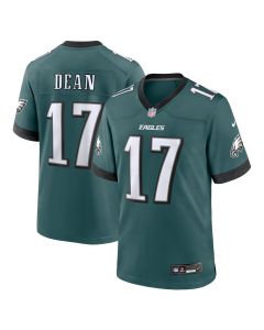 Men’s Philadelphia Eagles Nakobe Dean Midnight Green Team Game Jersey