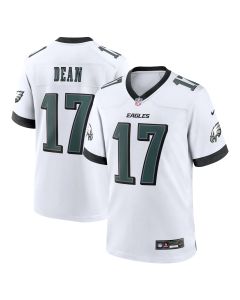 Men’s Philadelphia Eagles Nakobe Dean White White Game Jersey