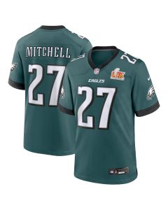 Men’s Philadelphia Eagles Quinyon Mitchell Midnight Green Super Bowl LIX Game Player Jersey
