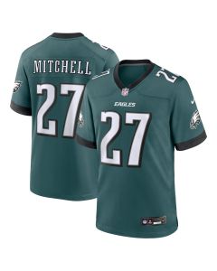 Men’s Philadelphia Eagles Quinyon Mitchell Midnight Green Team Game Jersey