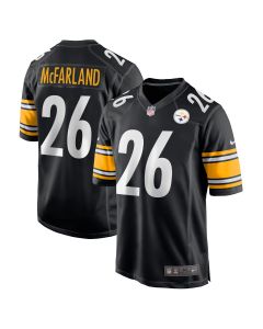 Men’s Pittsburgh Steelers Anthony McFarland Jr. Black Game Player Jersey