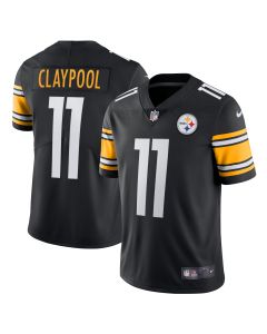 Men’s Pittsburgh Steelers Chase Claypool Black Vapor Limited Player Jersey