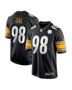 Men’s Pittsburgh Steelers DeMarvin Leal Black Game Player Jersey