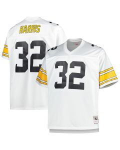 Men’s Pittsburgh Steelers Franco Harris Mitchell & Ness White Big & Tall 1976 Retired Player Jersey